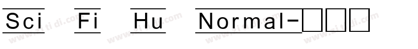 Sci Fi Hu Normal字体转换